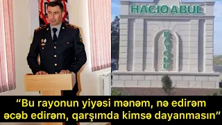 Hacıqabul polis rəisi NarkoBaron Anar Xəlilov rayonda at oynadır / Rəisin Narkotik biznesi