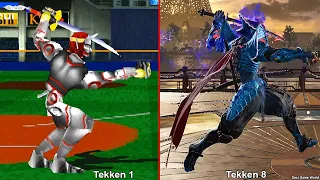 Tekken - Yoshimitsu Sword Stab Unblockable Move Evolution ( 4K 60FPS ) 1994 - 2024