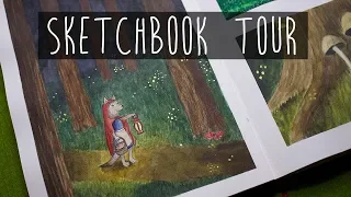 Sketchbook tour ✨ May 2018 - October 2019 - Hahnemühle watercolor book