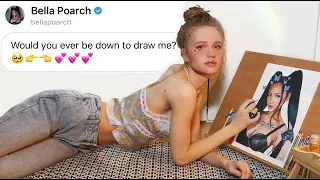 Bella Poarch dm'd me on Instagram for a drawing 👁️👄👁️| JULIA GISELLA