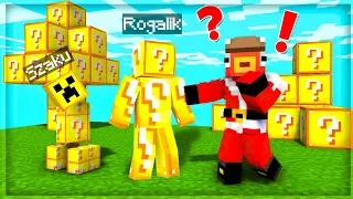 WSZYSTKO czego DOTKNIESZ zamienia się w LUCKYBLOCK - Minecraft