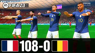 FIFA 23 - MESSI, RONALDO, MBAPPE, NEYMAR, ALL STARS | FRANCE 107 - 1 BELGIUM