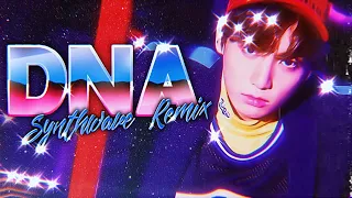 'dna' by bts except it's 1980s synthwave [mashup]