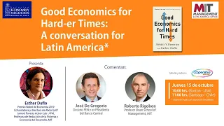 Webinar FEN-MIT: "Good Economics for Hard-er Times: A conversation for Latin America"