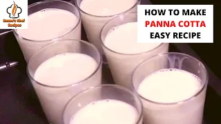 How To Make PANNA COTTA Easy Recipe! | EMMA'S CHEF RECIPES