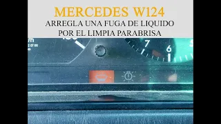 Mercedes Benz W124 - Cómo arreglar una fuga de limpia parabrisa tutorial