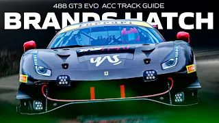 FERRARI 488 GT3 EVO ACC TRACK GUIDE & SETUP | EP 6 BRANDS HATCH