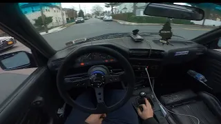 BMW E30 M50 B25 swap POV DRIVE DRIFTS/REVS/PULLS