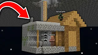 COMO ESCAPAMOS de la CASA en el VACIO de un ALDEANO en MINECRAFT! 😱