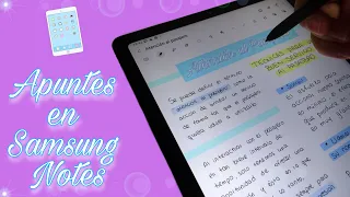 ¿Cómo hago mis APUNTES en SAMSUNG NOTES? (Ep. 2) - StudyPat