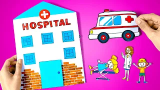 DIY Paper Hospital Game For Kids 🏥 Easy Paper Crafts