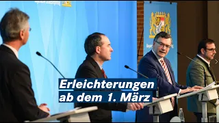 Zusammenfassung der Pressekonferenz nach der Kabinettssitzung (23.02.2021) - Bayern