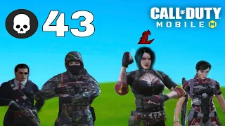 43 Kills against 100 Real Players | Call of Duty Mobile Battle Royale