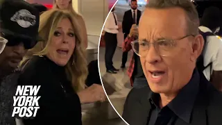 Tom Hanks tells fans to ‘back the f–k off’ as they nearly knock over Rita Wilson | New York Post