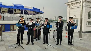 Старинный марш "Привет музыкантам" - духовой оркестр моряков