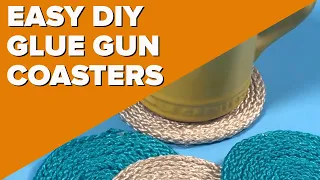 Easy Glue Gun Coasters | Fast Fun Crafts and Ideas