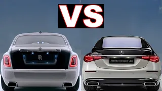 Rolls Royce Phantom vs Mercedes Maybach S Class (2021) Ultra-luxurious sedan cars. $457k vs $203k!