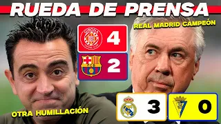 REACCIONO A LAS RUEDAS DE PRENSA DE ANCELOTTI Y XAVI