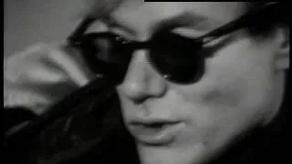 Andy Warhol with factory interview