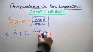 Propiedades de los logaritmos: Cambio de base