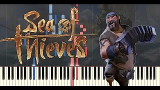 Bosun Bill (Sea Shanty from "Sea of Thieves") - Synthesia Piano Tutorial + MIDI / SHEETS