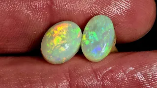 2 Amazing Opal Ring Stones Set!