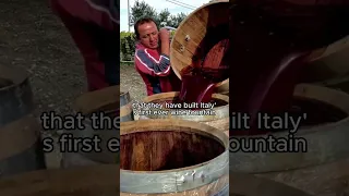 Free Wine Fountain in Italy Now Open To The Public!