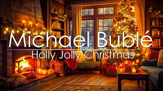 Michael Bublé Christmas Songs Playlist with Fireplacee 🔥 Michael Bublé Best Music Collection Album🎄🎅