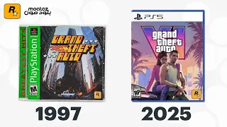 Evolution of a game grand theft auto Trailer 1997 to 2025