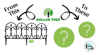 Dollar Tree Garden Fence Makeover | Two DIY's