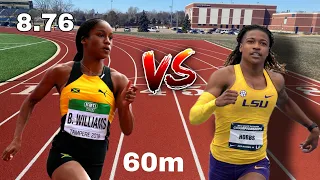 Briana Williams vs Aleia Hobbs 60m Millrose Games 'New Race' 2022