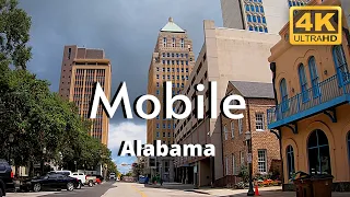 Mobile Alabama AL Downtown 4k Tour Video