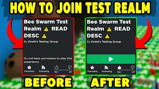 😲Do This to Join TEST REALM in Bee Swarm Simulator | Roblox