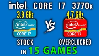 Intel core i7 3770 vs i7 3770k Overclock 4,7 GHz in 15 Games or Xeon E3 1270v2 vs i7 3770k max OC