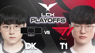 Nur EINER kann weiter! FAKER oder SHOWMAKER? | GAME 1 - DK vs T1 | LCK PLAYOFFS