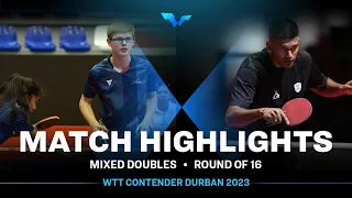 Lebrun / Pavade vs Nathoo / Patel | XD R16 | WTT Contender Durban 2023