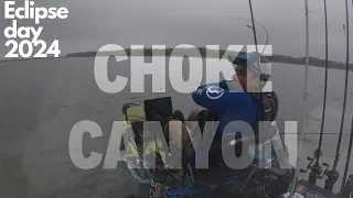 Fishing Choke Canyon on Eclipse day 2024