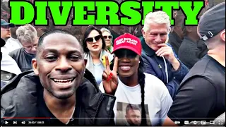 Diversity and Unity of All Races! British citizens march for unity with Tommy Robinson Part 2