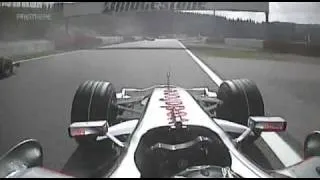 Fernando Alonso onboard at Spa, 2007