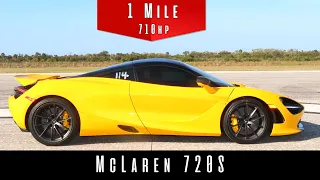 2019 McLaren 720S (Standing Mile Top Speed Test)