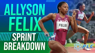 Allyson Felix 2017 Sprint Breakdown