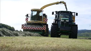 Gras Häckseln/1.Schnitt/mit Krone John Deere und Claas/Cinematic