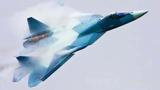 Su-57 fighter jet epic performance