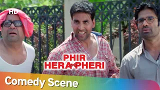 Phir Hera Pheri | Hindi Comedy Scenes | Akshay Kumar- Paresh Rawal - Rajpal Yadav - Johny Lever