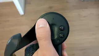 Testing the click of the thumbsticks on the Valve Index Controllers