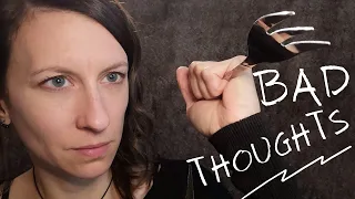 ASMR I Eat your bad thoughts 🍴 Lots of mouth sounds. With layered sounds too!