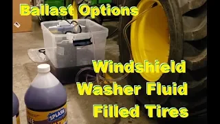 John Deere 1025R - Liquid Tire Ballast - Filling Windshield Washer Fluid