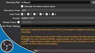 OBS Studio 117 - What File Format Should You Record To? MP4? MKV? FLV? - OBS File Formats Explained