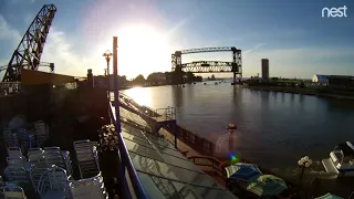 Rush hour on the Cuyahoga River