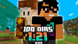 SOBREVIVI 100 DIAS NO MINECRAFT 1.21 EM DUO - O FILME @helliiot